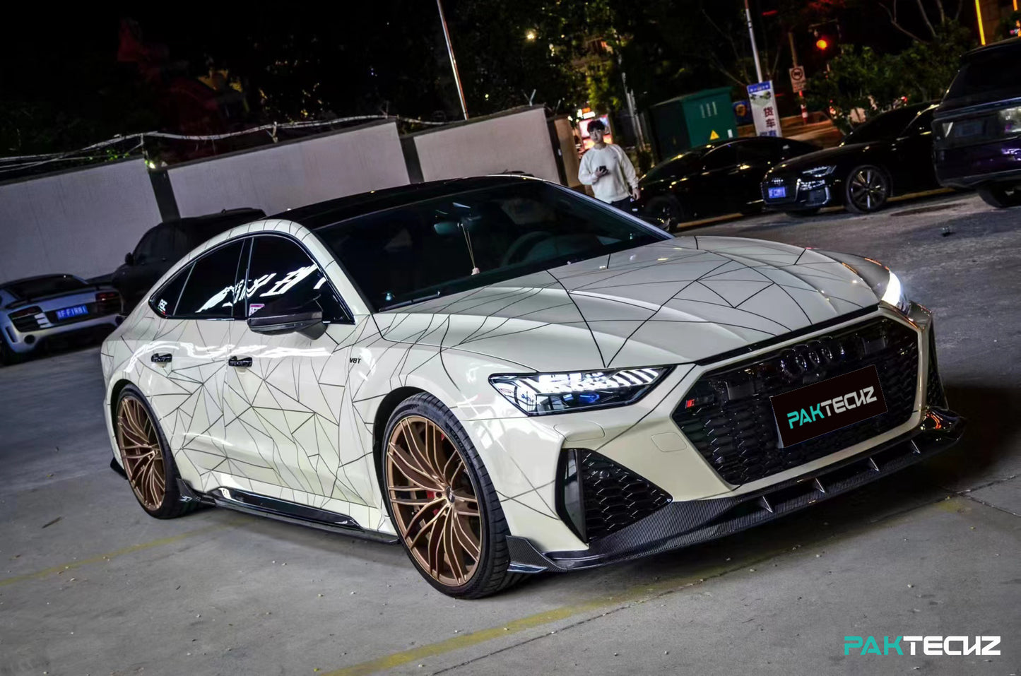 Dry Carbon Fiber Audi RS6/RS7 (C8) Front Lip (Paktechz Design)