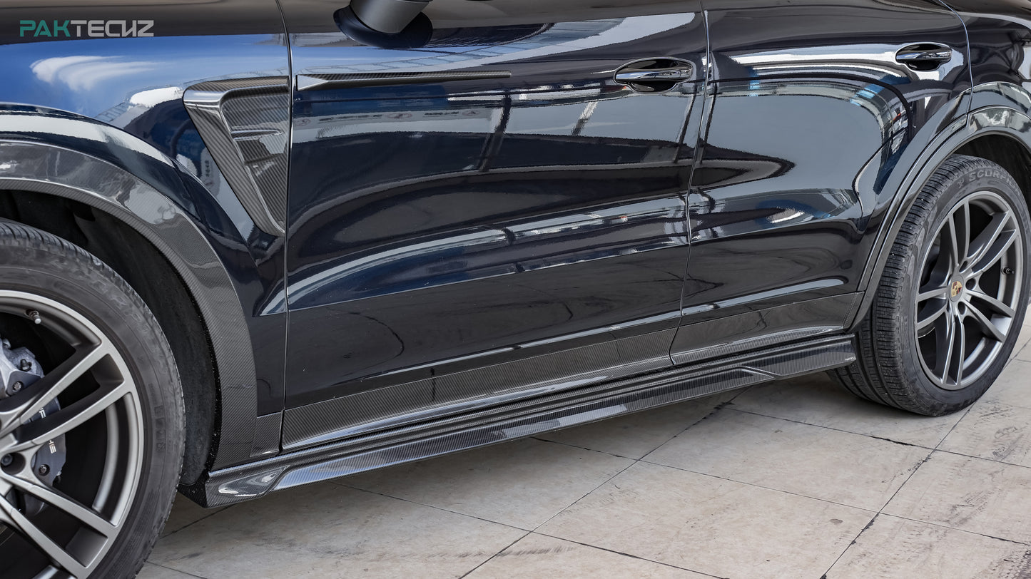 Dry Carbon Fiber Porsche Cayenne (9YA) Fender Trims (Paktechz Design)