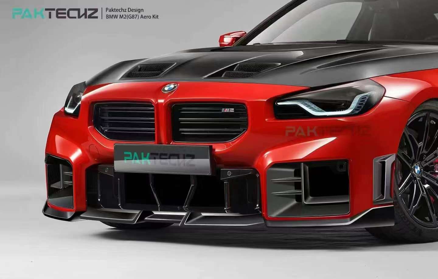 Dry Carbon Fiber BMW M2 (G87) Front Lip (Paktechz Design)