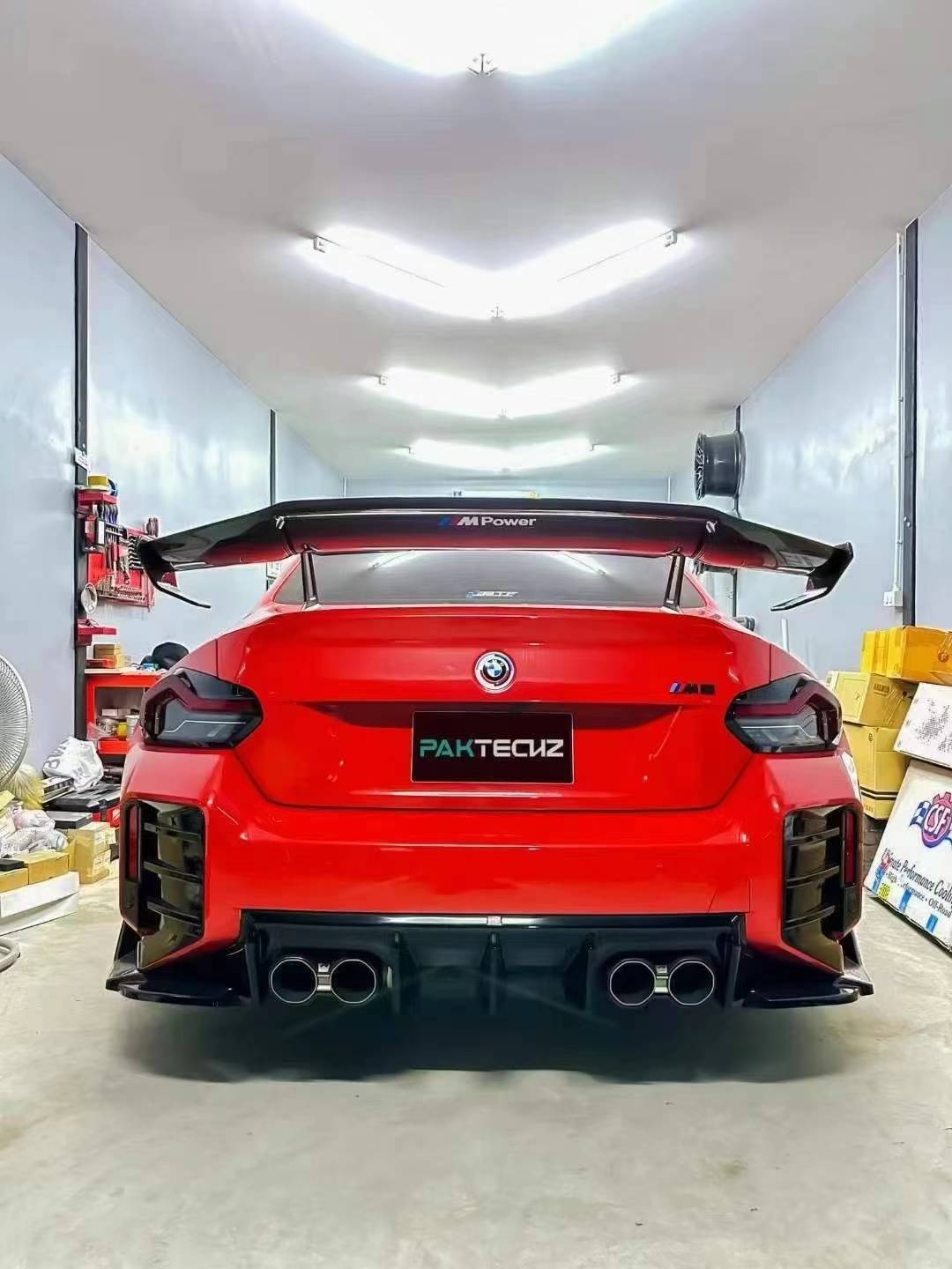 Dry Carbon Fiber BMW M2 (G87) Rear Wing (Paktechz Design)