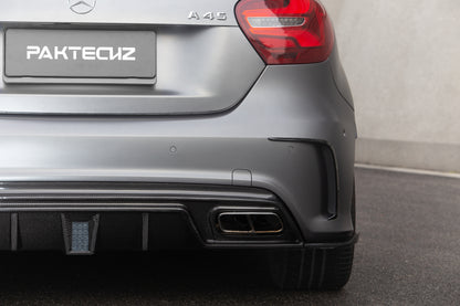 Carbon Fiber Mercedes A-Class (W176) Rear Side Splitter (Paktechz Design)